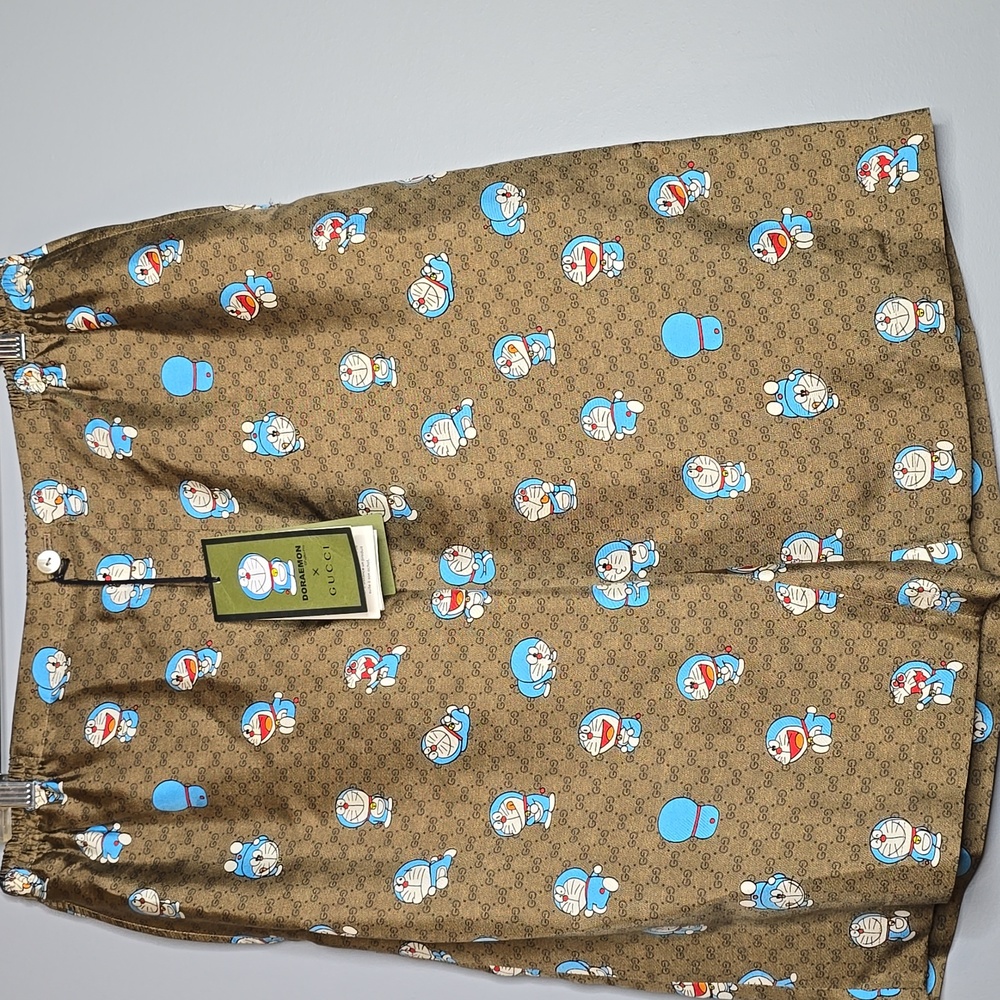 Gucci X Doraemon Silk Shorts Size 50/34 US NEW WITH TAGS LIMITED EDITION